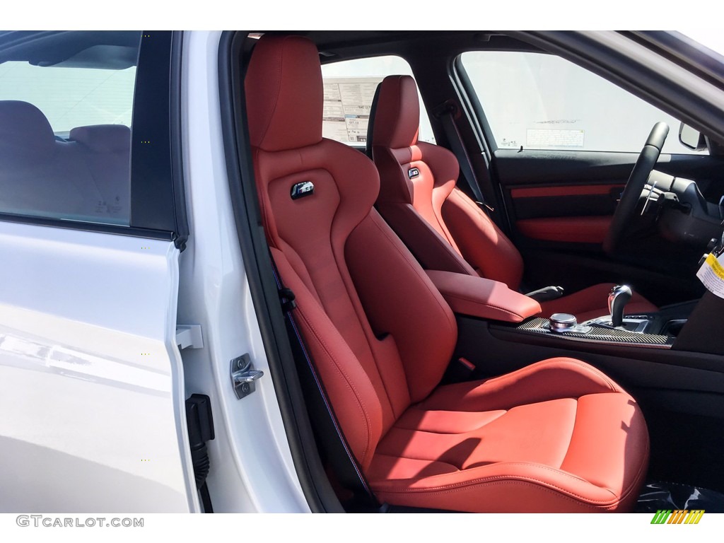 2018 M3 Sedan - Mineral White Metallic / Sakhir Orange/Black photo #5