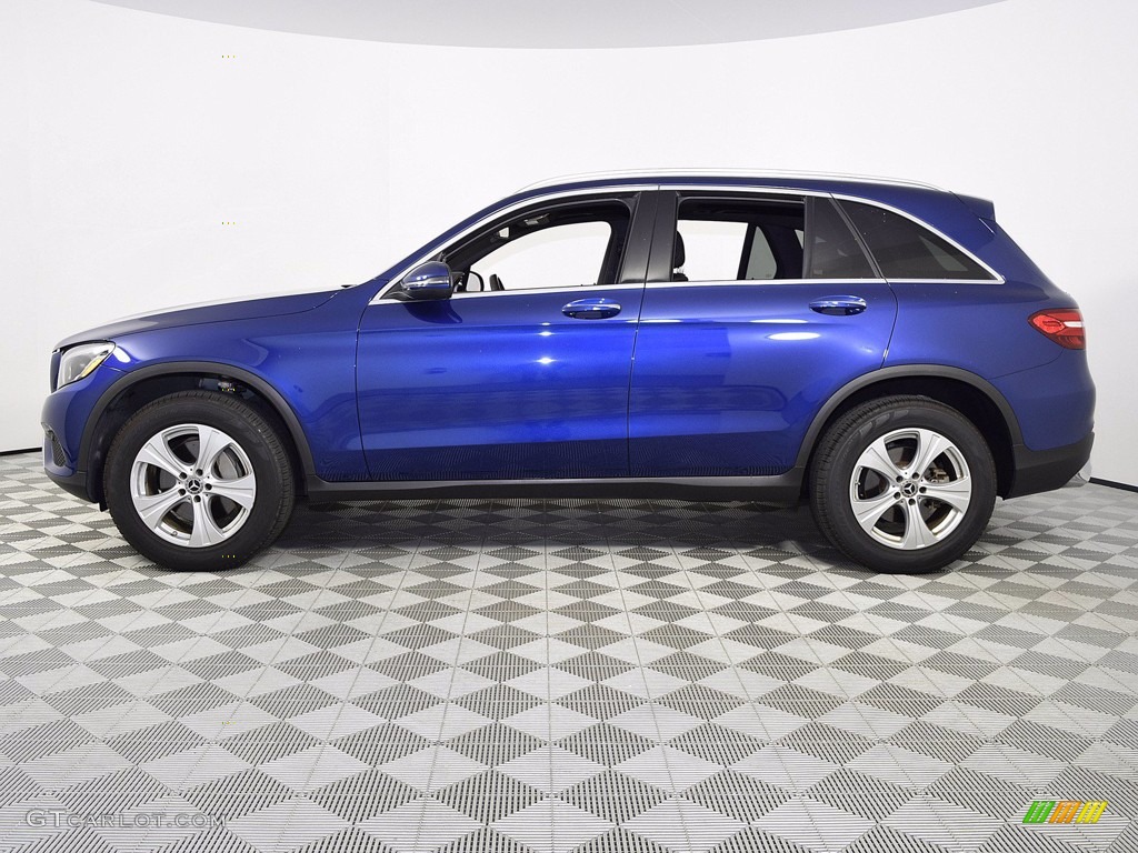 2018 GLC 300 4Matic - Brilliant Blue Metallic / Silk Beige/Espresso Brown photo #5