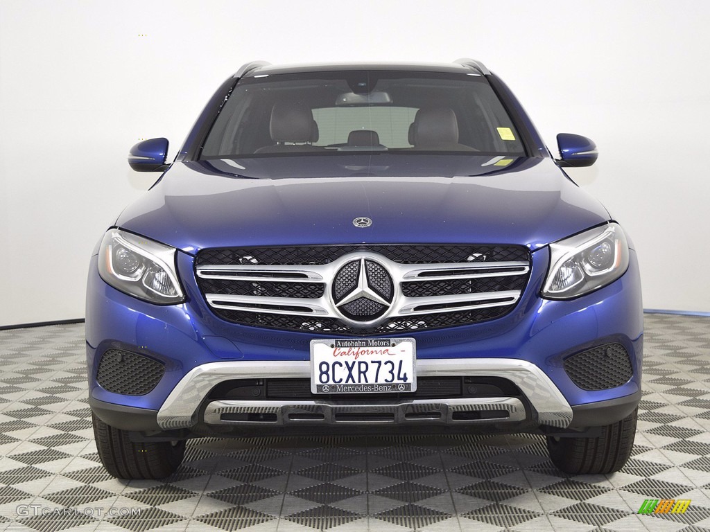 2018 GLC 300 4Matic - Brilliant Blue Metallic / Silk Beige/Espresso Brown photo #7