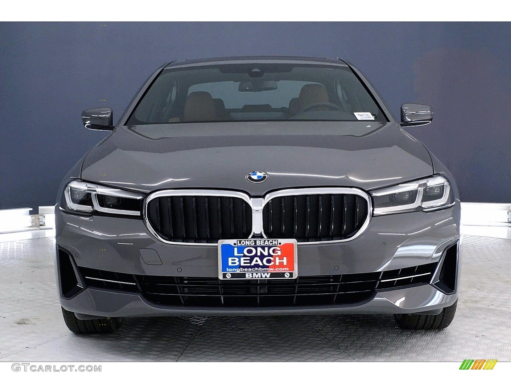 2021 5 Series 540i Sedan - Bernina Gray Amber Effect / Cognac photo #2