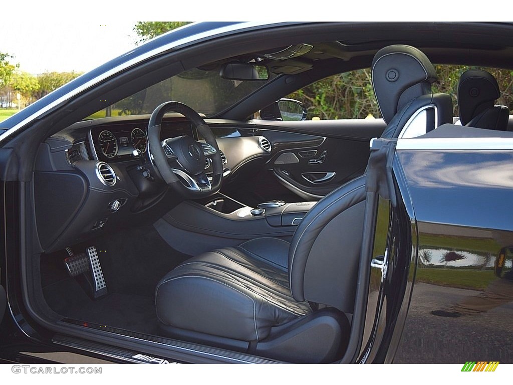 Black Interior 2015 Mercedes-Benz S 65 AMG Coupe Photo #140382112