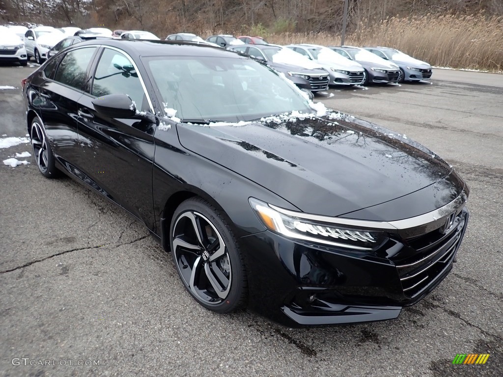 2021 Accord Sport - Crystal Black Pearl / Black photo #6
