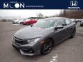 Modern Steel Metallic 2021 Honda Civic EX Hatchback
