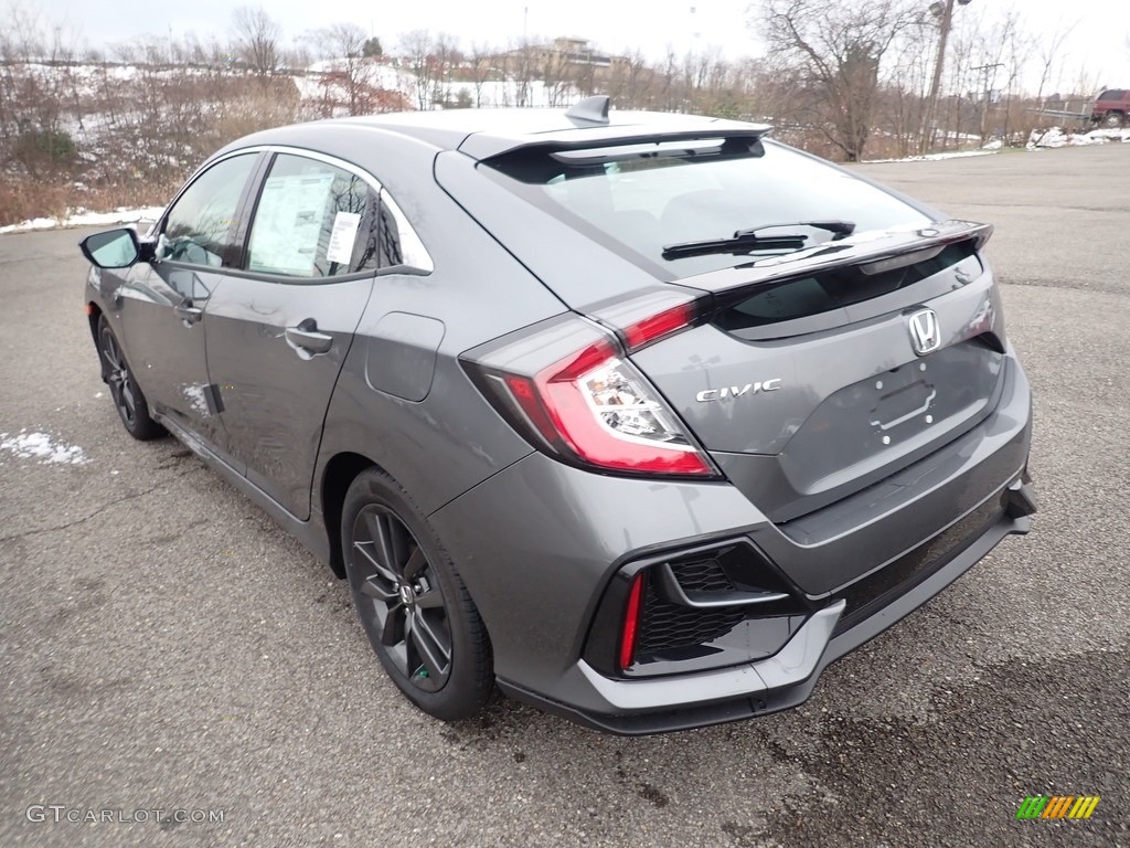 2021 Civic EX Hatchback - Modern Steel Metallic / Black photo #4