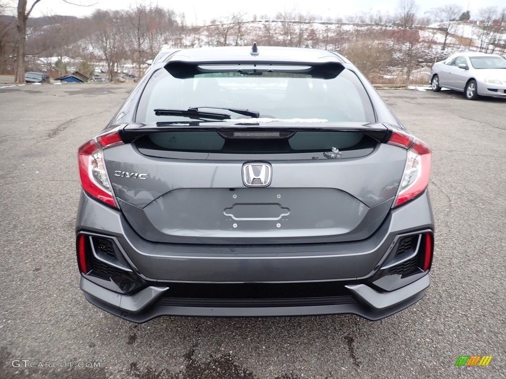 2021 Civic EX Hatchback - Modern Steel Metallic / Black photo #5