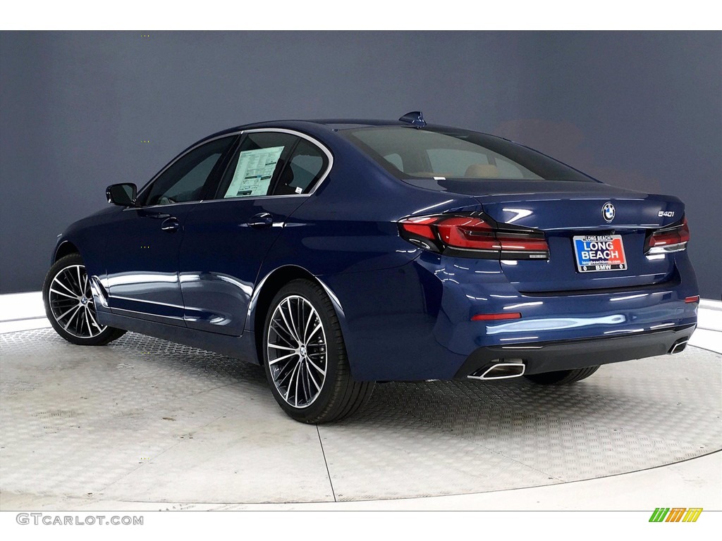 2021 5 Series 540i Sedan - Phytonic Blue Metallic / Cognac photo #3