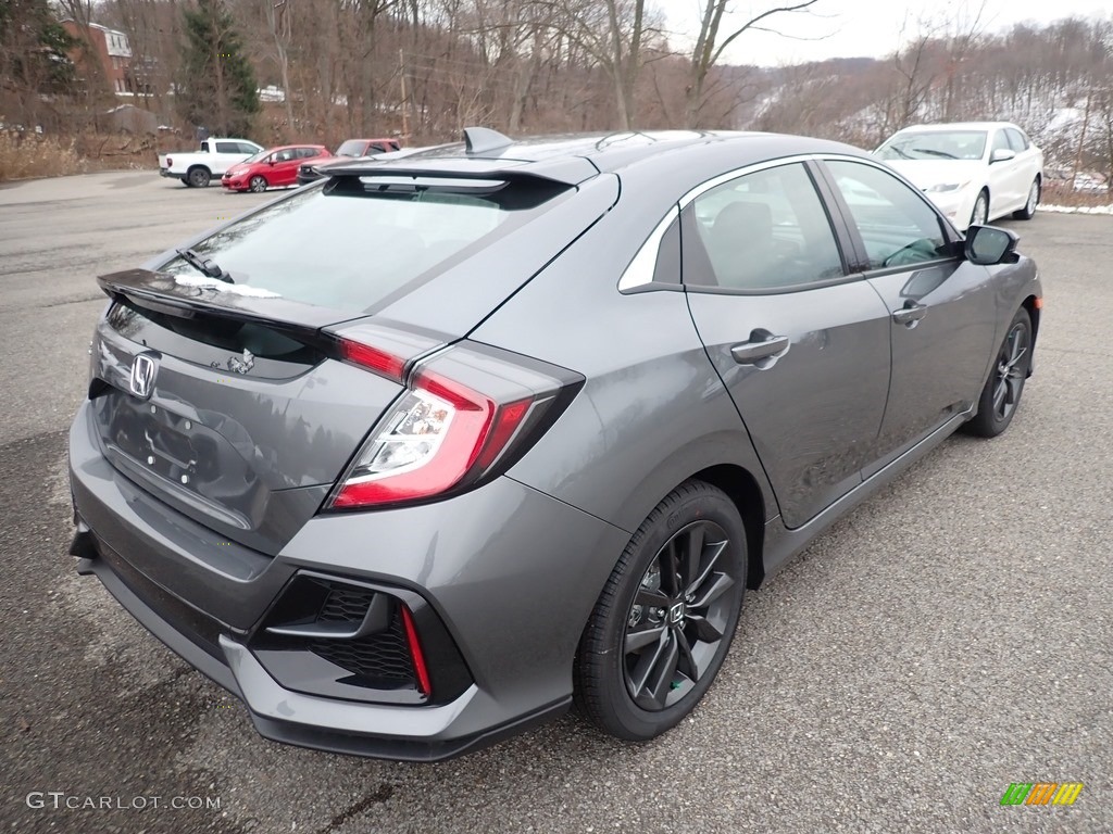2021 Civic EX Hatchback - Modern Steel Metallic / Black photo #6