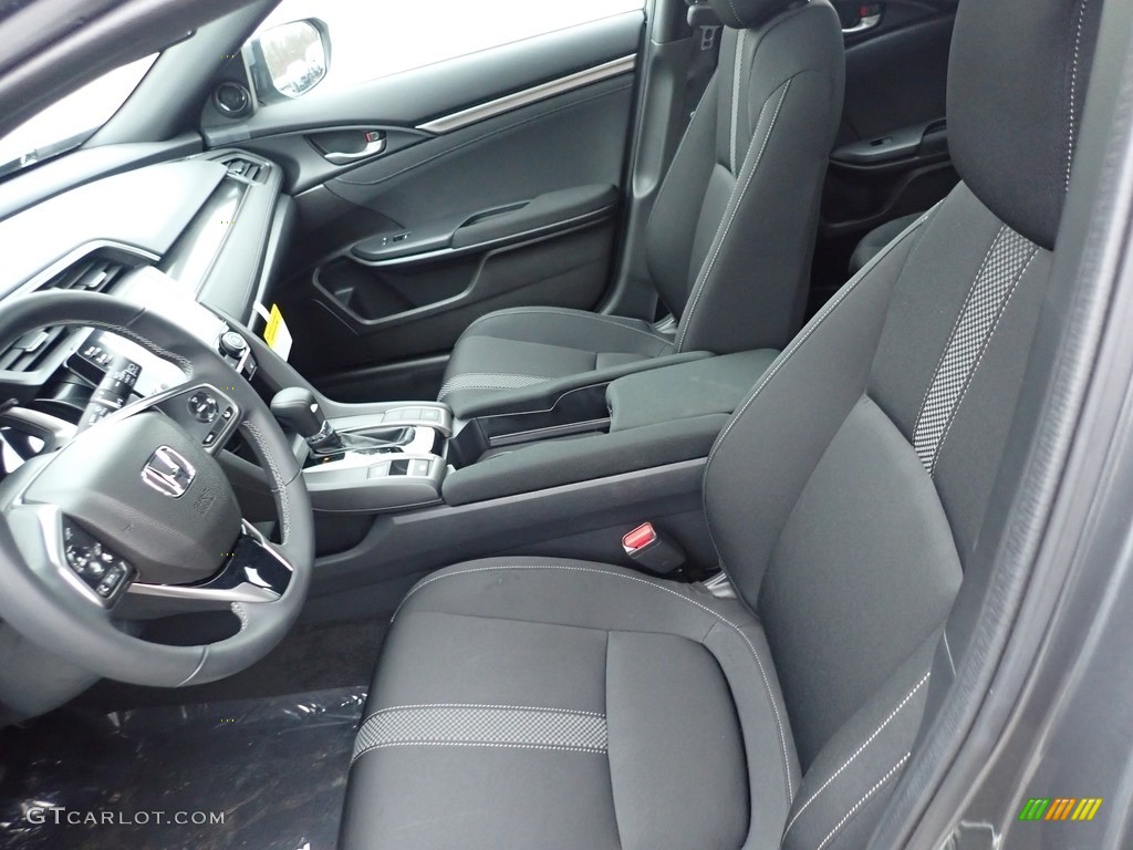 2021 Civic EX Hatchback - Modern Steel Metallic / Black photo #9