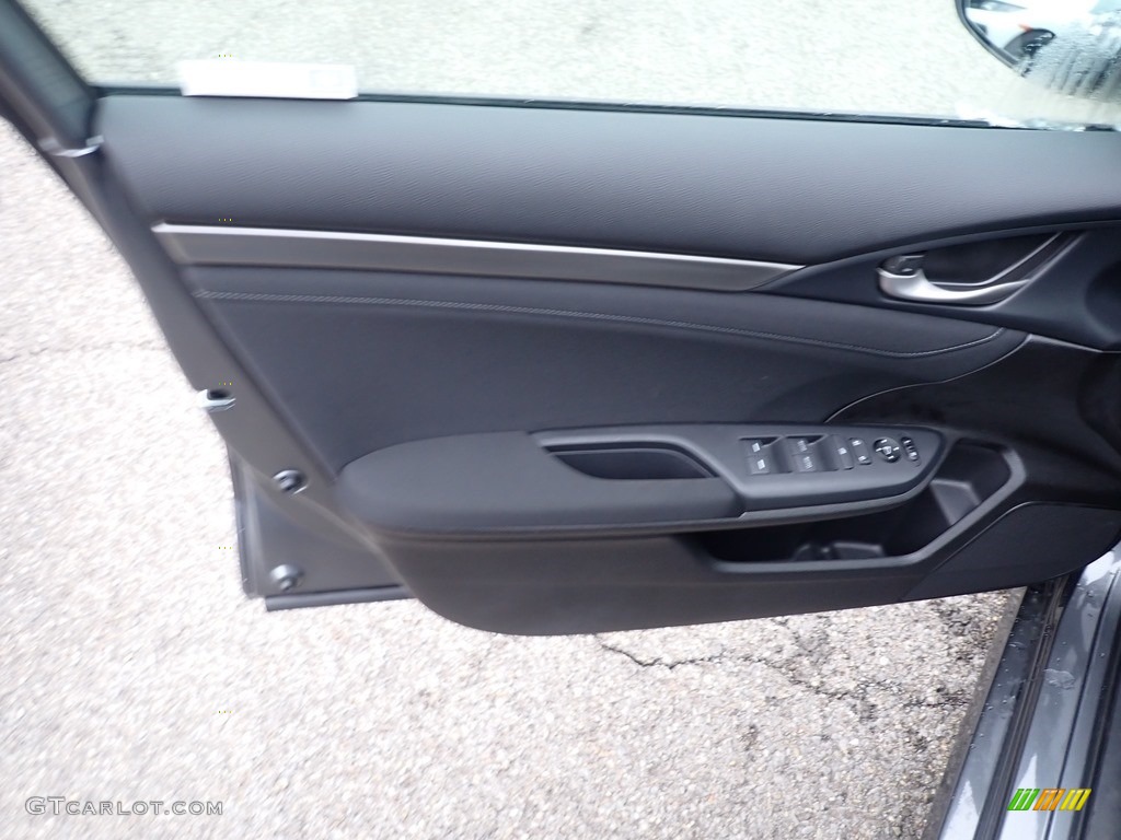 2021 Civic EX Hatchback - Modern Steel Metallic / Black photo #11