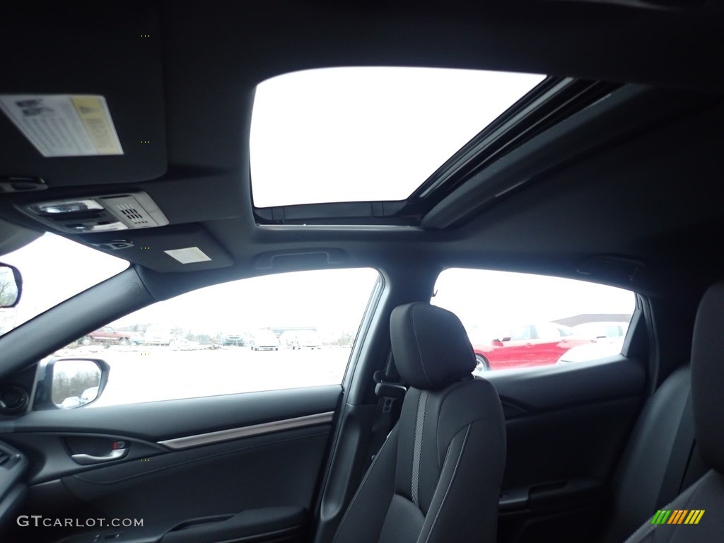 2021 Civic EX Hatchback - Modern Steel Metallic / Black photo #13