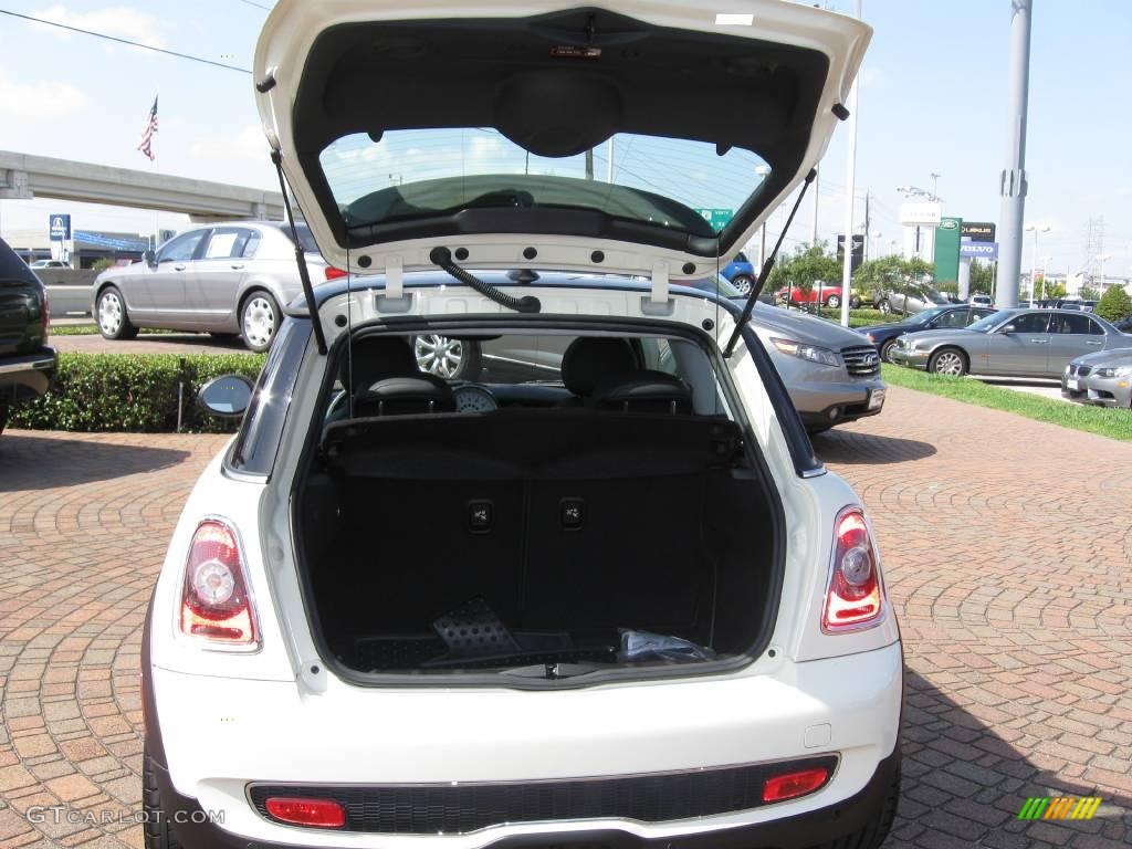 2009 Cooper S Hardtop - Pepper White / Punch Carbon Black Leather photo #19