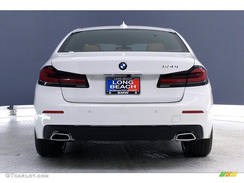 2021 5 Series 530i Sedan - Alpine White / Cognac photo #4