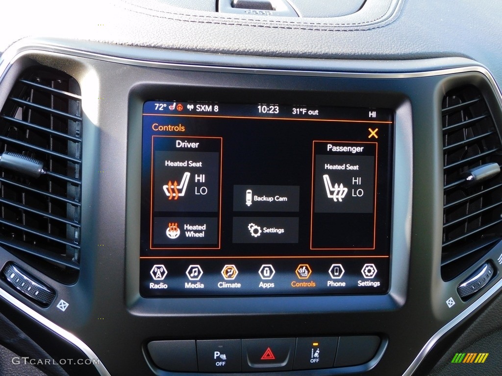 2021 Jeep Cherokee Latitude Lux 4x4 Controls Photo #140383162