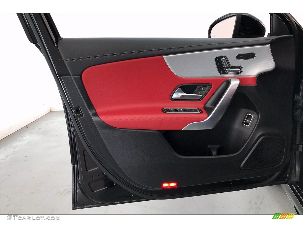 2019 Mercedes-Benz A 220 Sedan Classic Red/Black Door Panel Photo #140383201