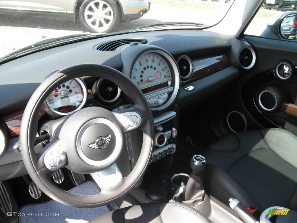 2009 Cooper S Hardtop - Pepper White / Punch Carbon Black Leather photo #23