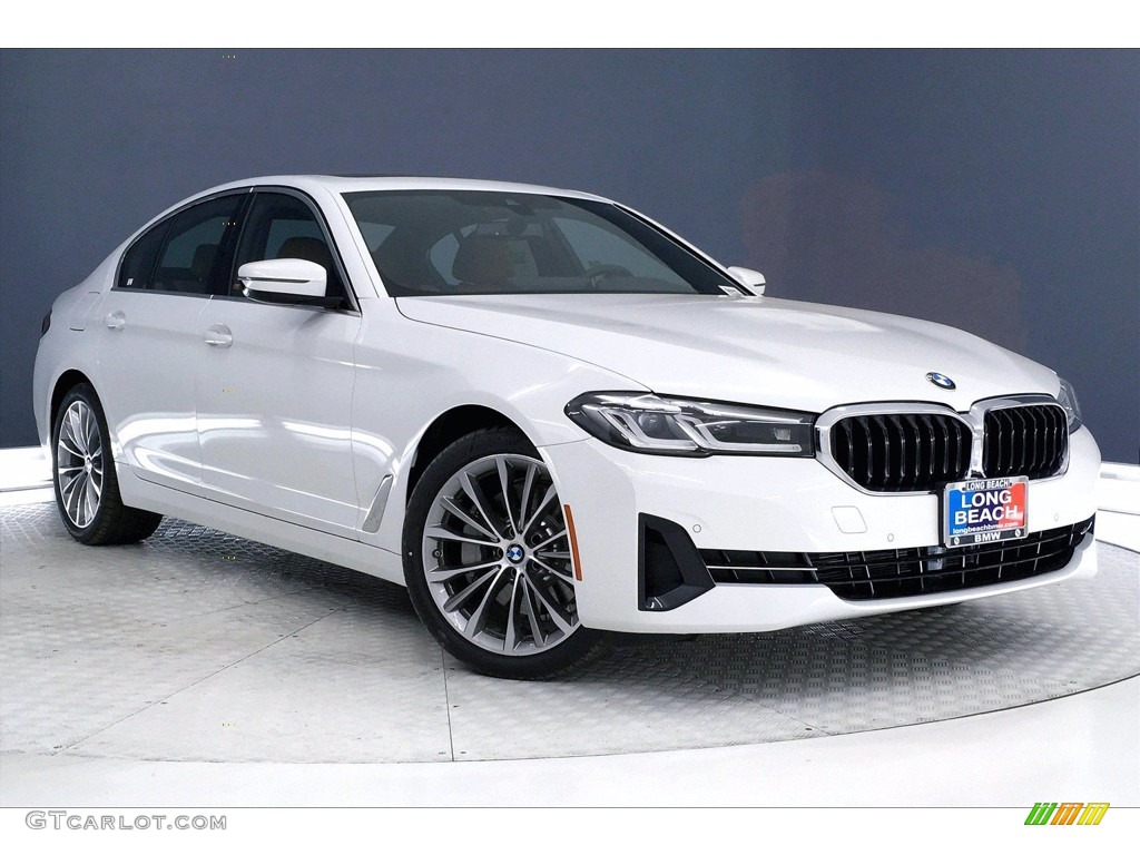2021 5 Series 530i Sedan - Alpine White / Cognac photo #19