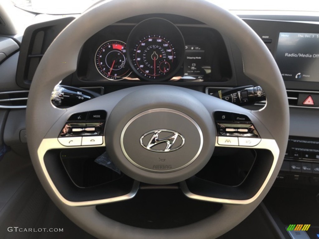 2021 Elantra SEL - Shimmering Silver Pearl / Medium Gray photo #11