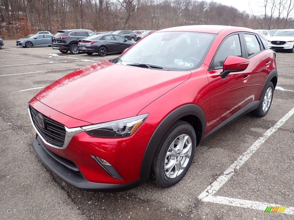 Soul Red Crystal Metallic 2021 Mazda CX-3 Sport AWD Exterior Photo #140385409