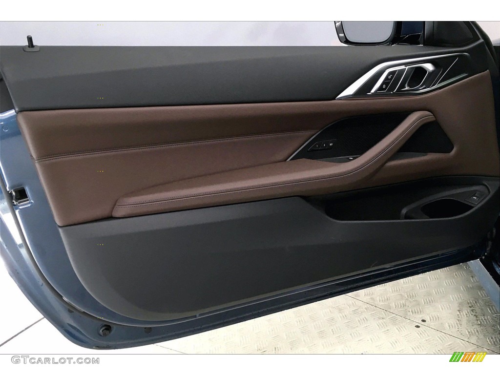 2021 BMW 4 Series 430i Coupe Mocha Door Panel Photo #140385415
