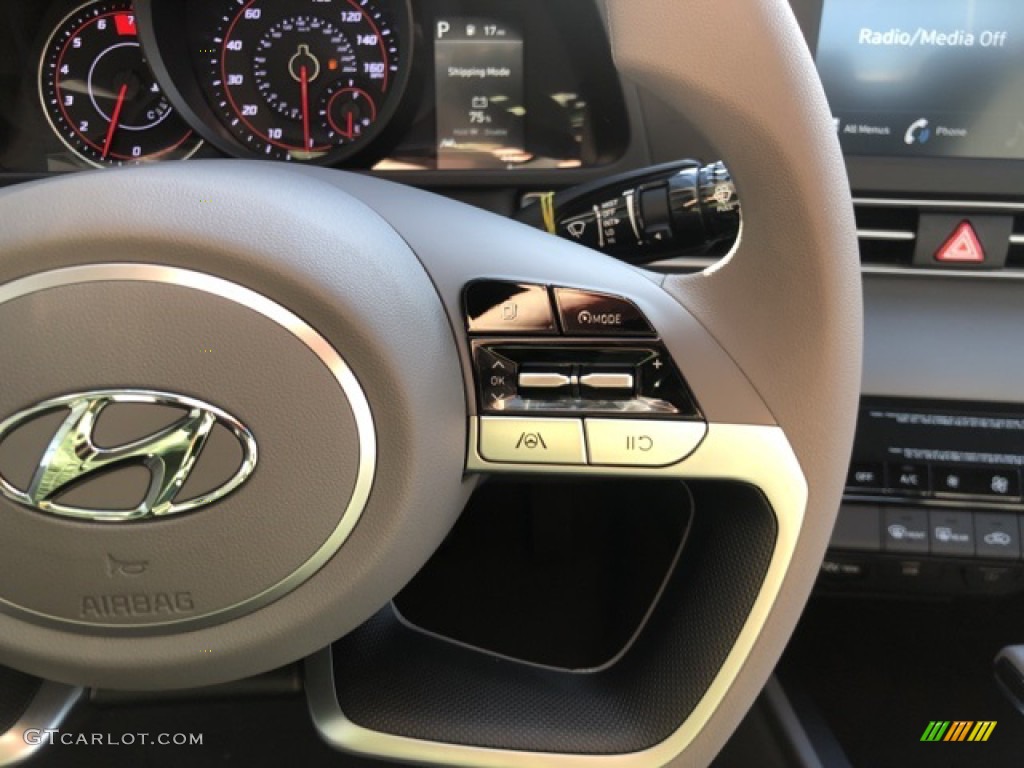 2021 Elantra SEL - Shimmering Silver Pearl / Medium Gray photo #13