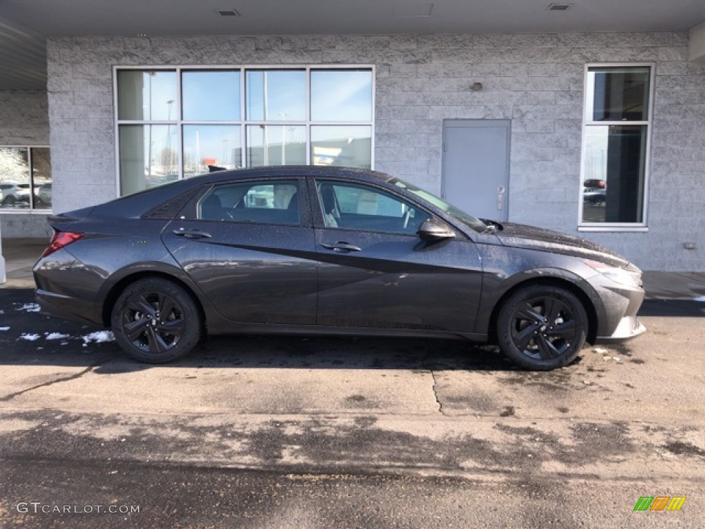 2021 Elantra SEL - Portofino Gray / Black photo #2