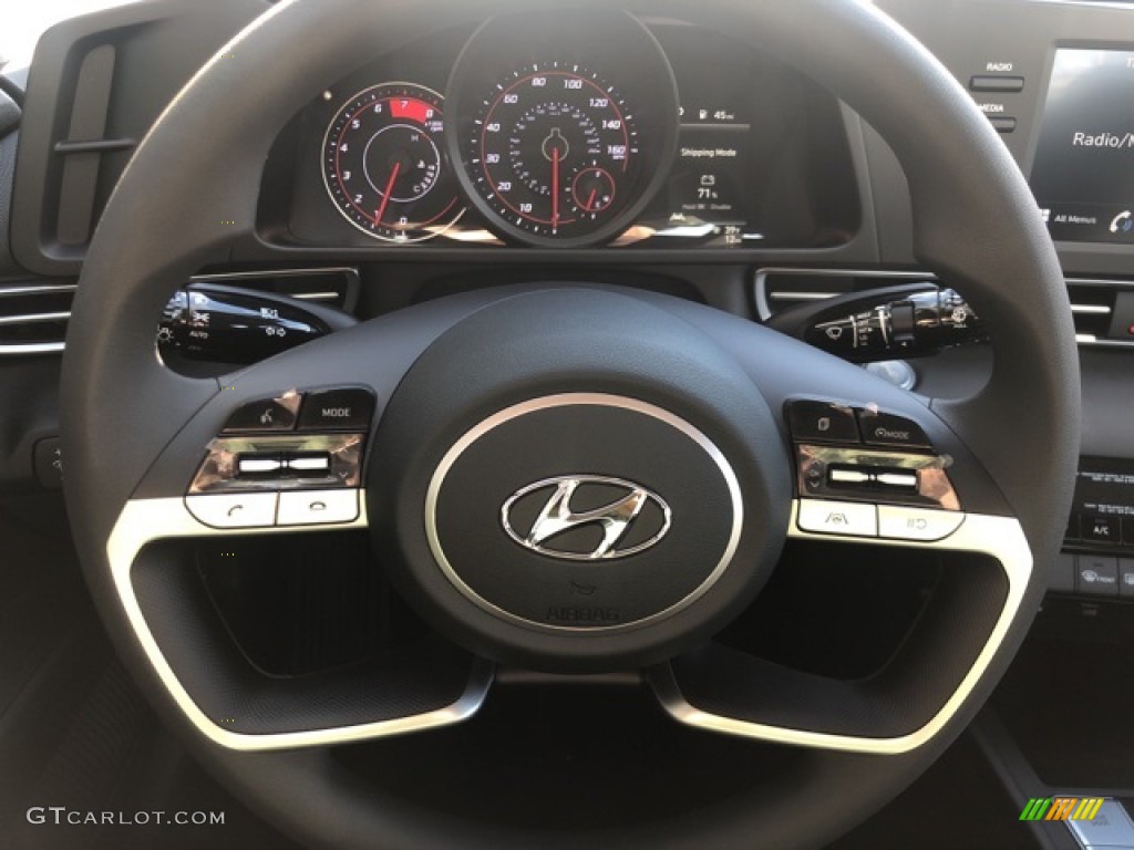 2021 Elantra SEL - Portofino Gray / Black photo #12