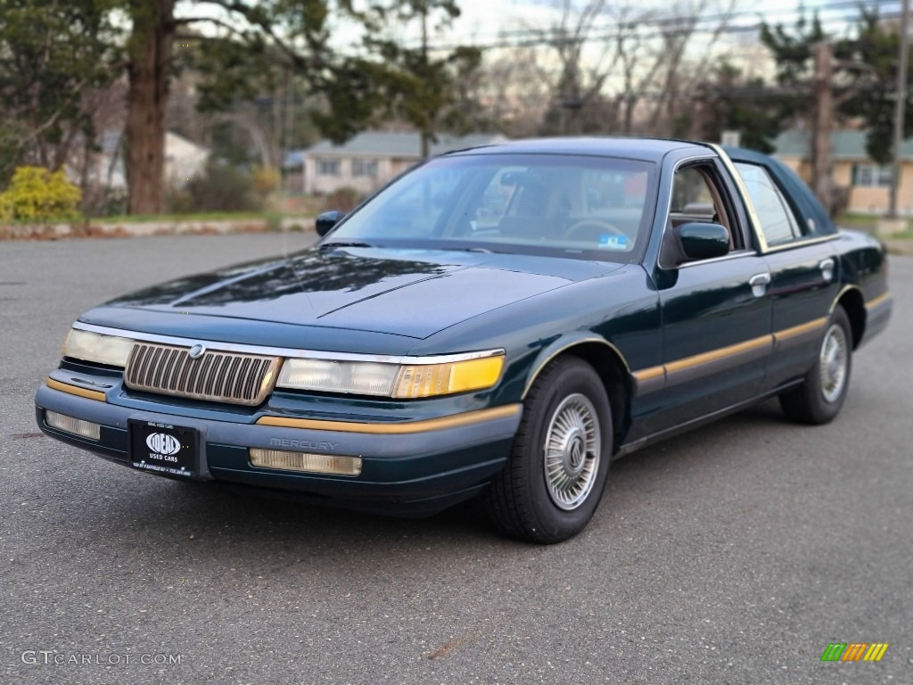 Deep Jewel Green Metallic 1993 Mercury Grand Marquis GS Exterior Photo #140385724