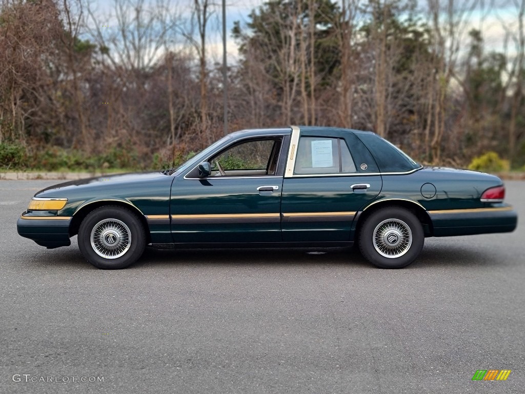 Deep Jewel Green Metallic 1993 Mercury Grand Marquis GS Exterior Photo #140385748