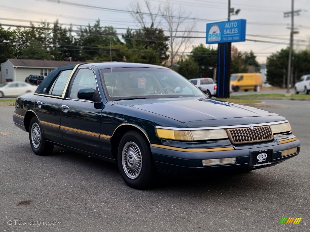 Deep Jewel Green Metallic 1993 Mercury Grand Marquis GS Exterior Photo #140385889