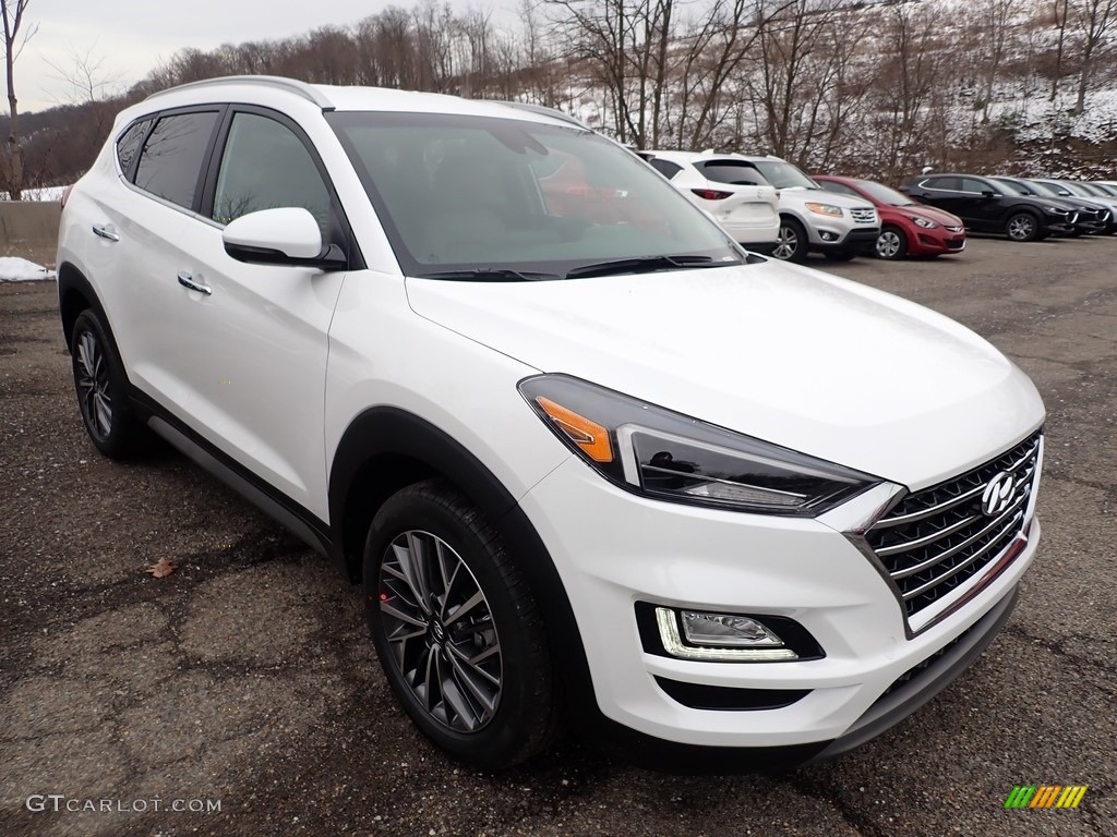 White Cream 2021 Hyundai Tucson Limited AWD Exterior Photo #140386431