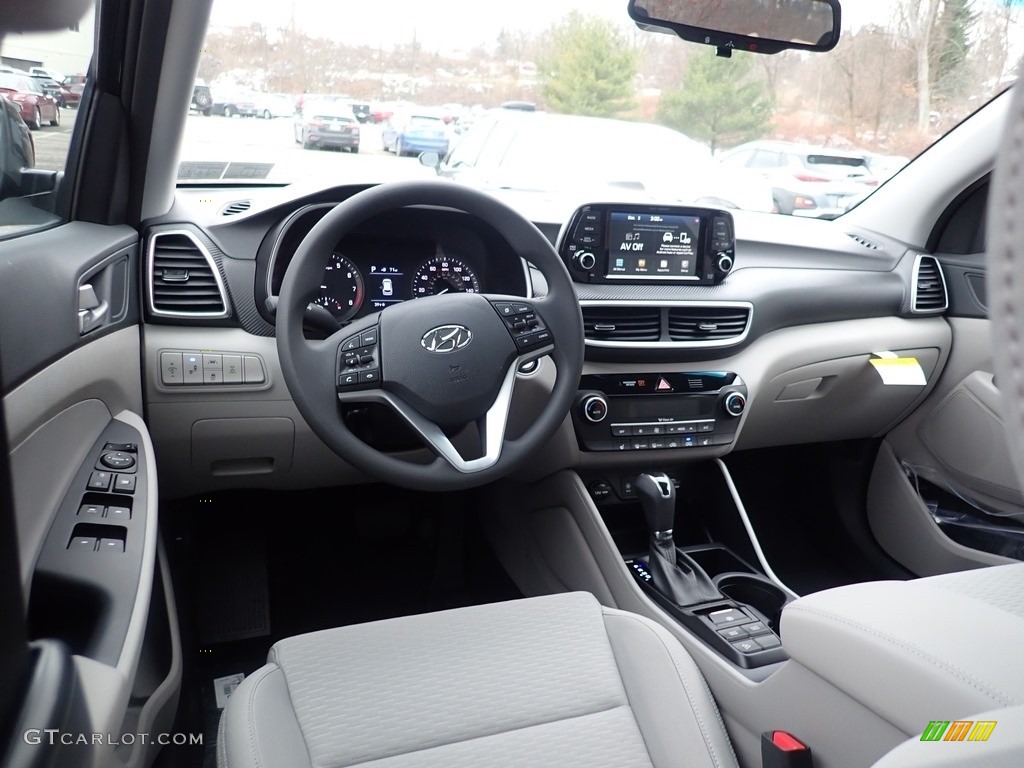 Gray Interior 2021 Hyundai Tucson SEL AWD Photo #140386936