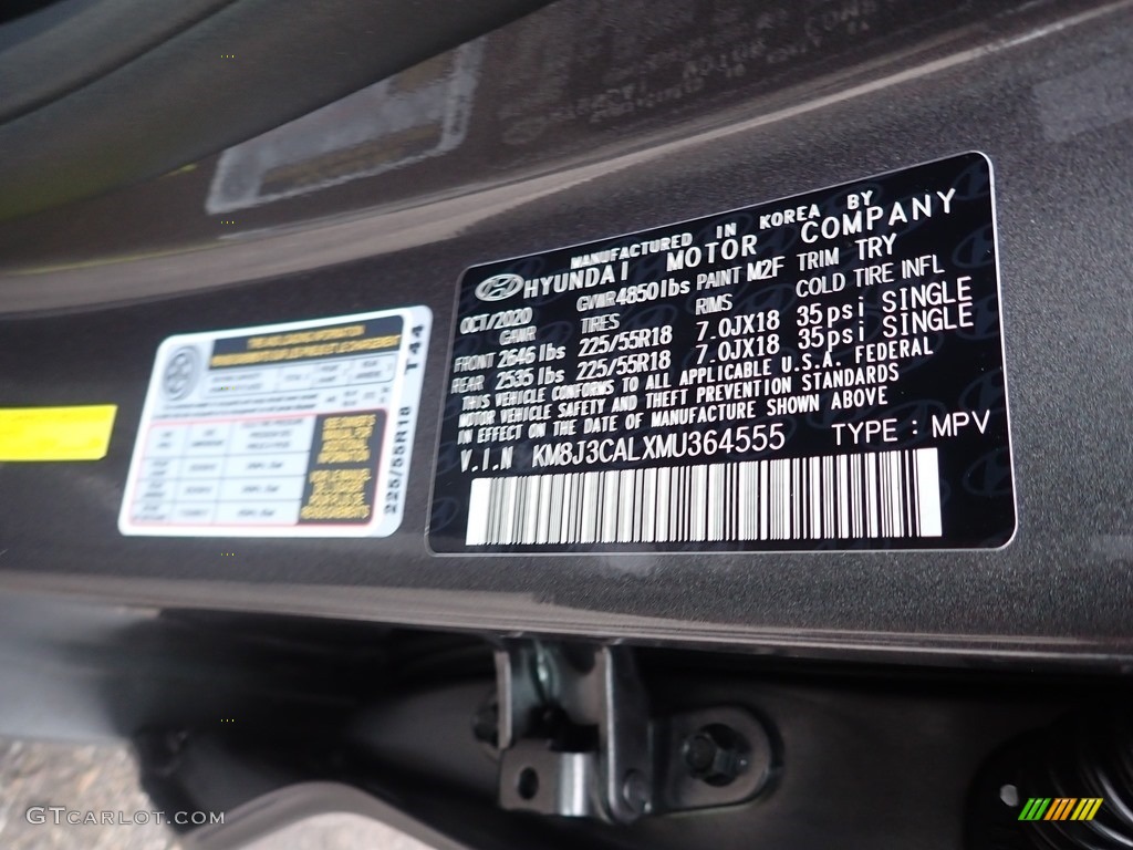 2021 Tucson Color Code M2F for Magnetic Force Photo #140387368