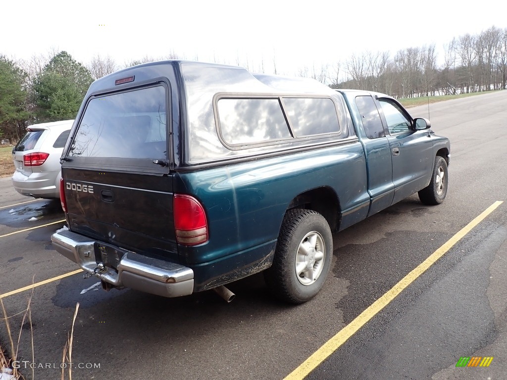 1997 Dakota Extended Cab 4x4 - Emerald Green Metallic / Mist Gray photo #11