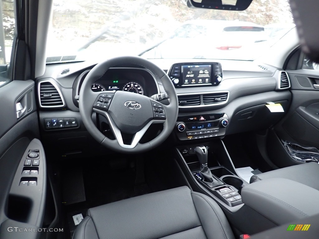 Black Interior 2021 Hyundai Tucson Limited AWD Photo #140387674