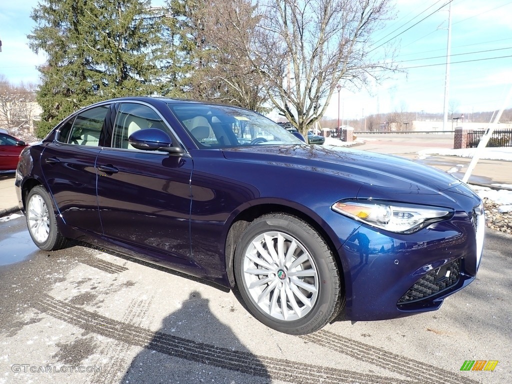 2021 Giulia Sprint AWD - Montecarlo Blue Metallic / Black/Ice photo #3