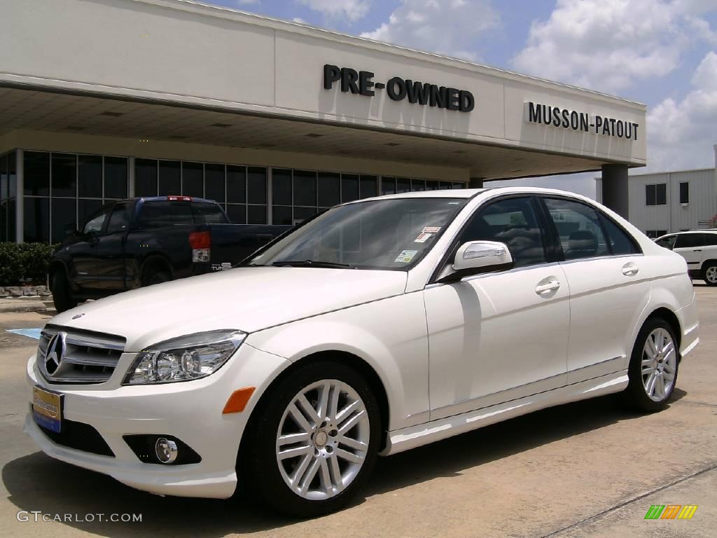 2008 C 300 Sport - Arctic White / Black photo #1