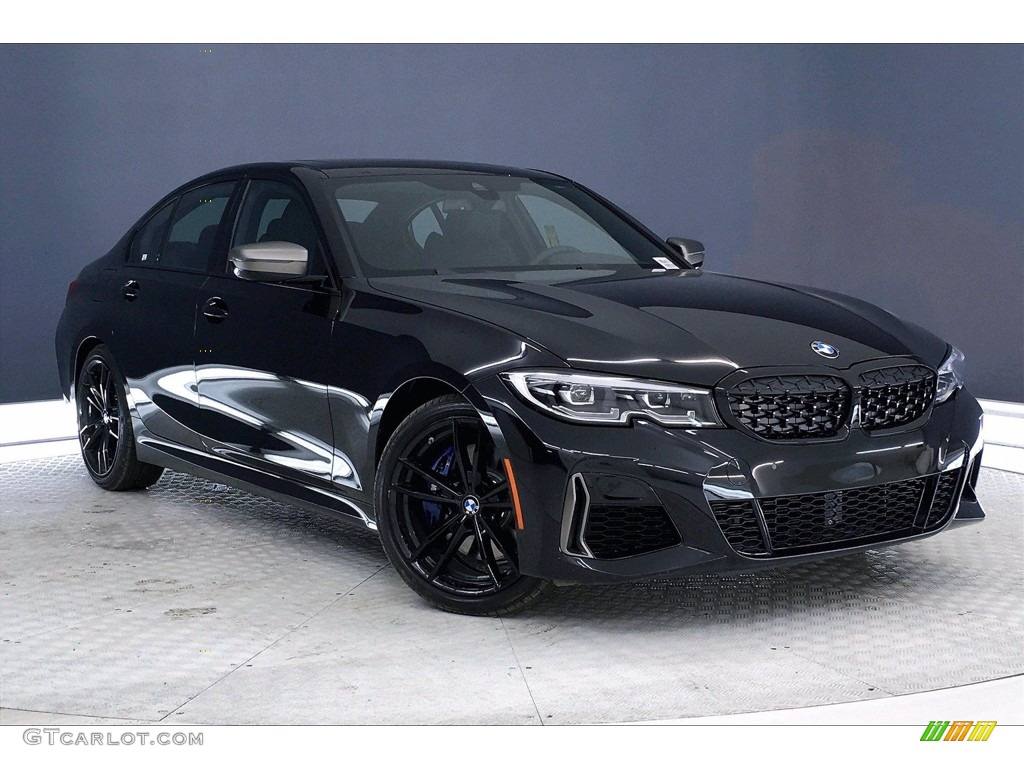 Black Sapphire Metallic 2021 BMW 3 Series M340i Sedan Exterior Photo #140388145