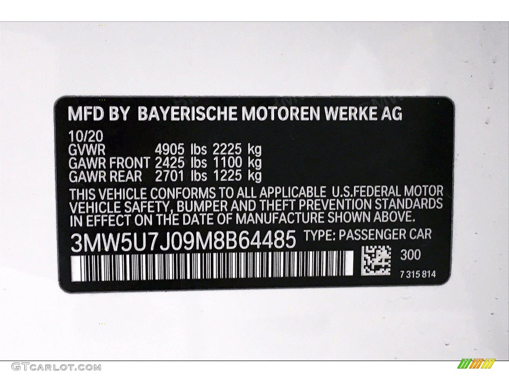 2021 3 Series M340i Sedan - Alpine White / Black photo #18
