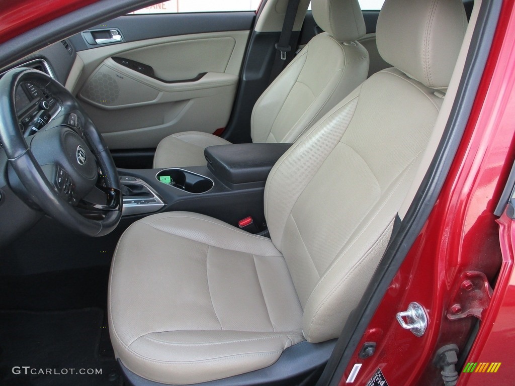 2014 Optima EX - Remington Red / Beige photo #12