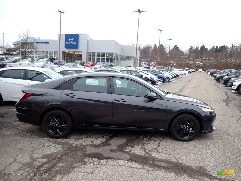 2021 Elantra SEL - Portofino Gray / Black photo #1