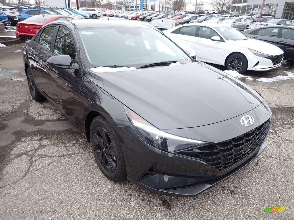 2021 Elantra SEL - Portofino Gray / Black photo #3