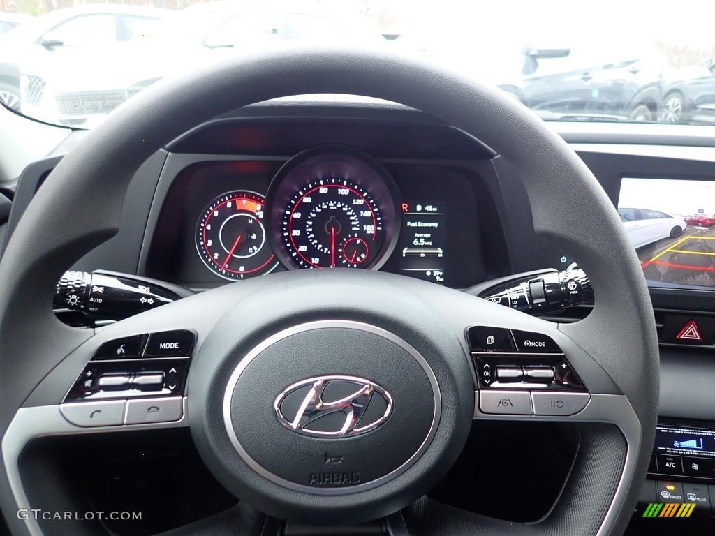2021 Elantra SEL - Portofino Gray / Black photo #15