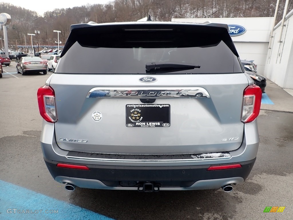 2021 Explorer Limited 4WD - Iconic Silver Metallic / Sandstone photo #8
