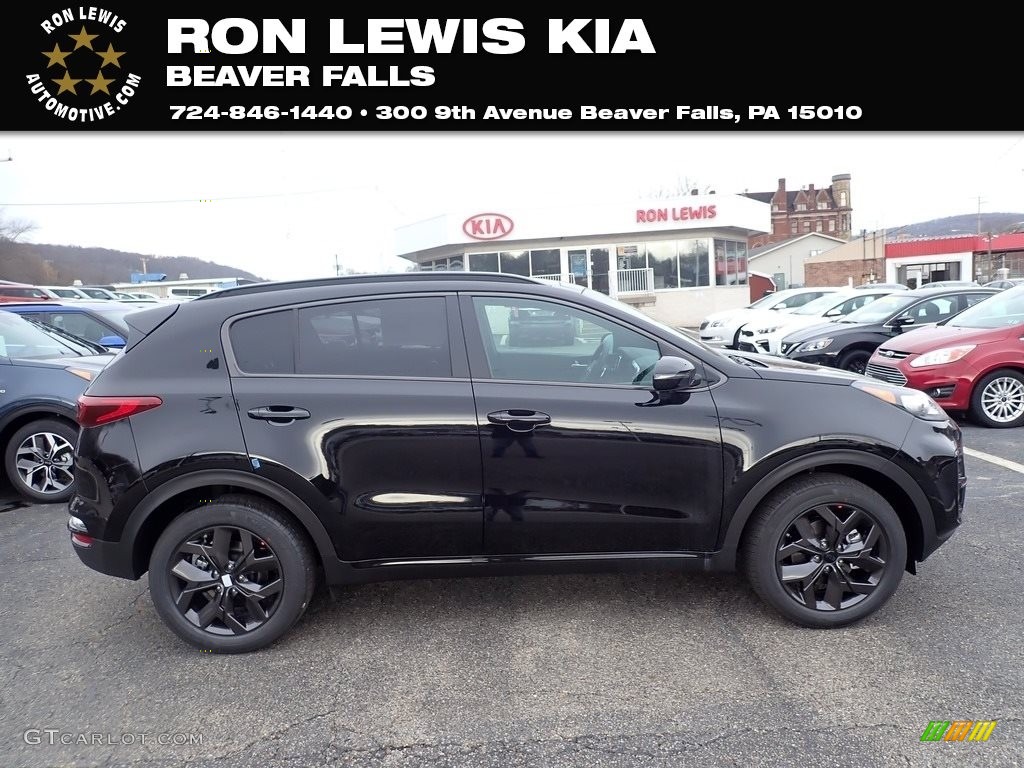 2021 Sportage S AWD - Black Cherry / Black photo #1