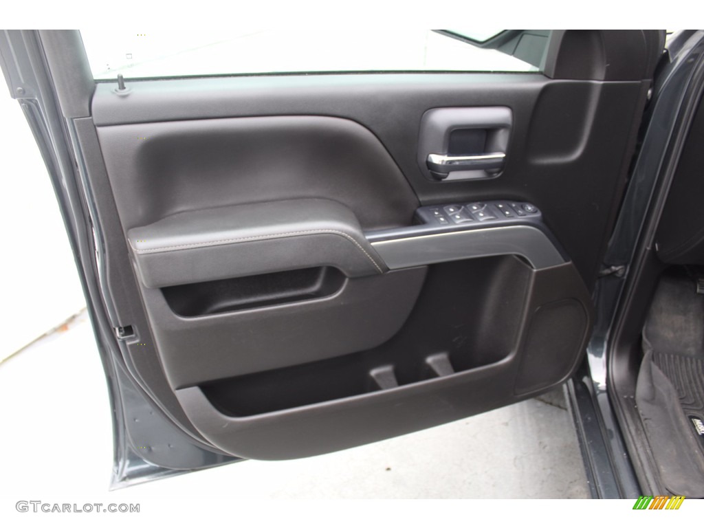 2018 Chevrolet Silverado 1500 LT Double Cab Jet Black Door Panel Photo #140391667