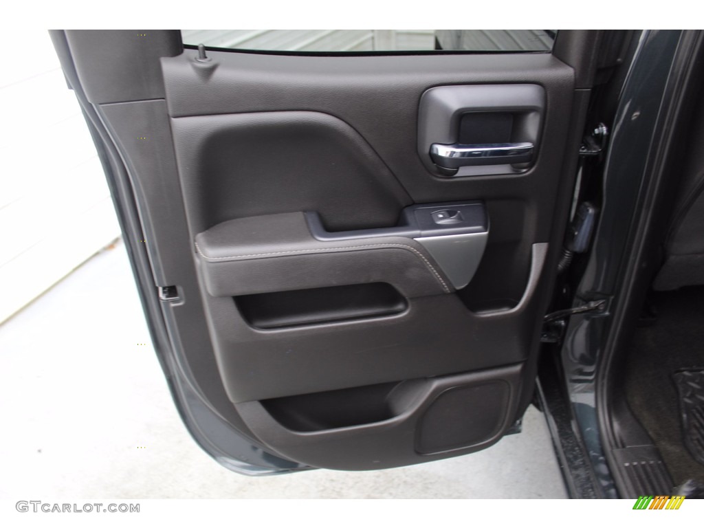 2018 Chevrolet Silverado 1500 LT Double Cab Jet Black Door Panel Photo #140391886
