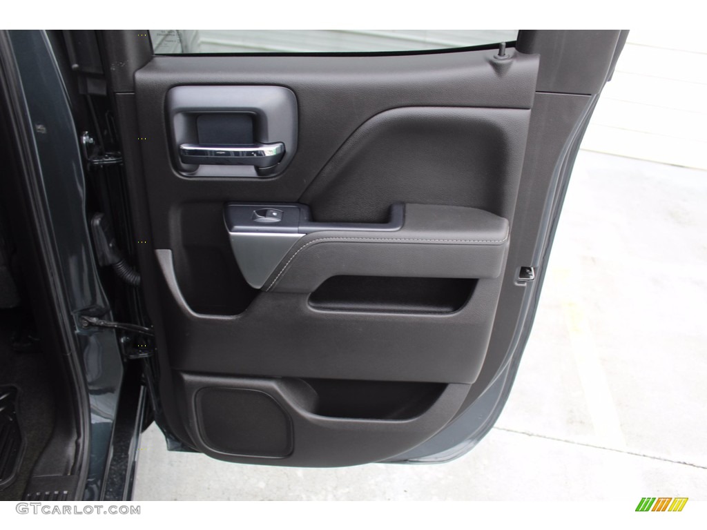 2018 Chevrolet Silverado 1500 LT Double Cab Jet Black Door Panel Photo #140392003