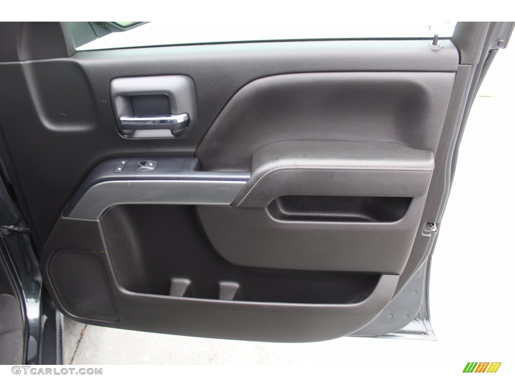 2018 Chevrolet Silverado 1500 LT Double Cab Jet Black Door Panel Photo #140392045