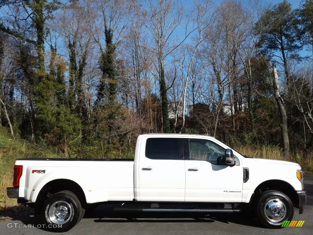 White Platinum 2019 Ford F350 Super Duty Lariat Crew Cab 4x4 Exterior Photo #140392411