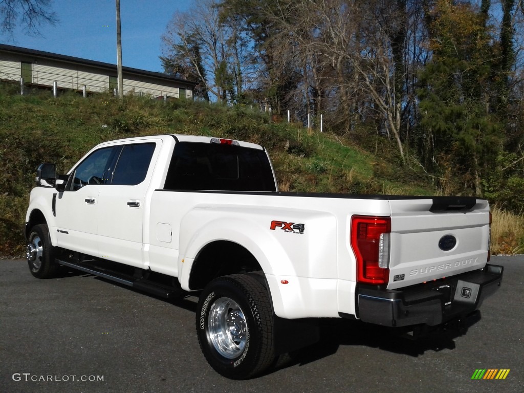 White Platinum 2019 Ford F350 Super Duty Lariat Crew Cab 4x4 Exterior Photo #140392519